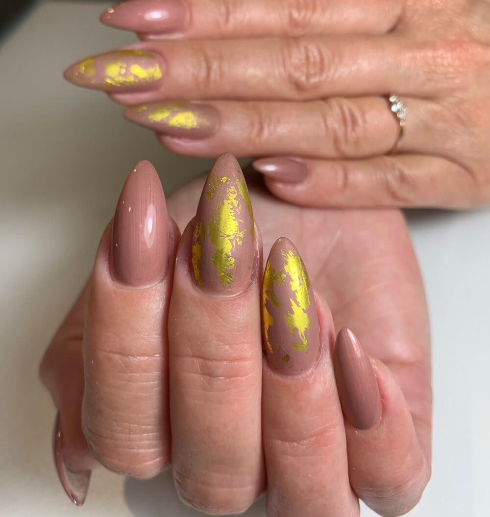 #418 Premium-EFFEKT Color Gel 5ml Schimmerndes Altrosa - MSE - The Beauty Company