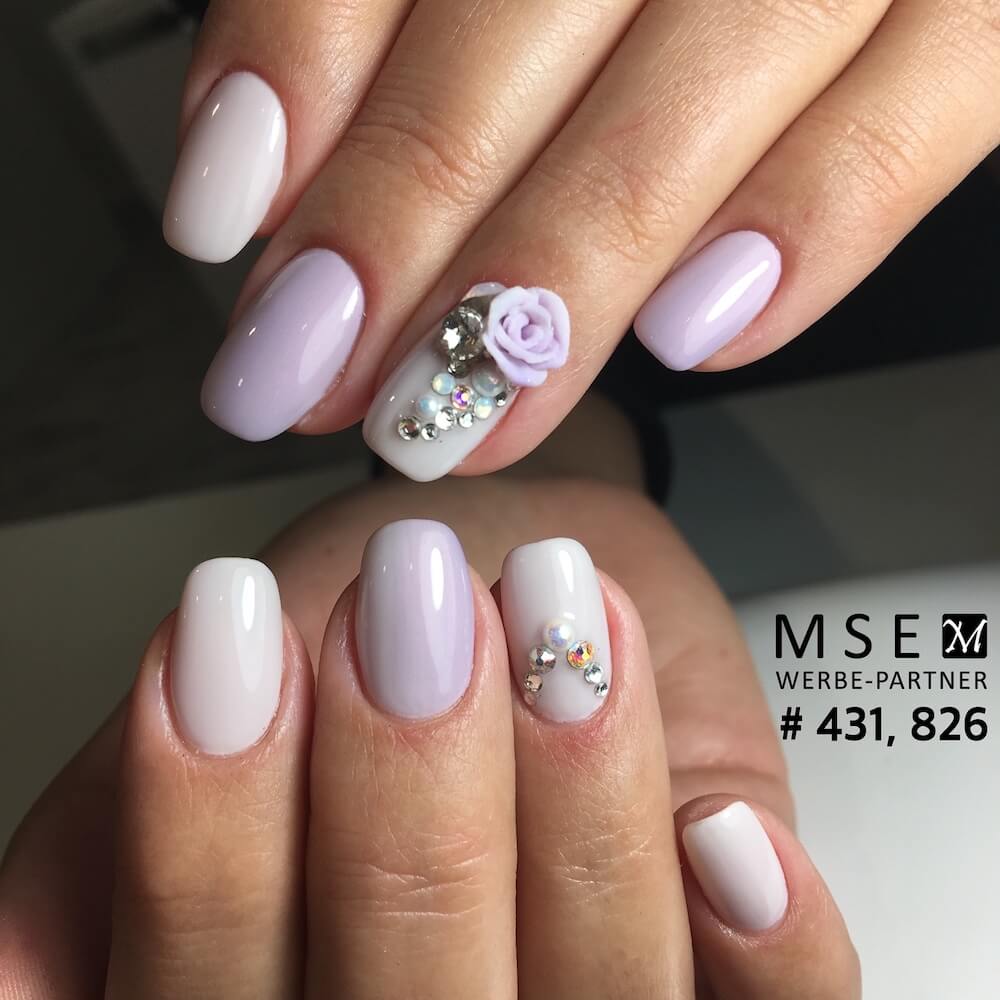 #431 Premium-EFFEKT Color Gel 5ml Zarter Violettton mit leichte, roas Schimmer - MSE - The Beauty Company