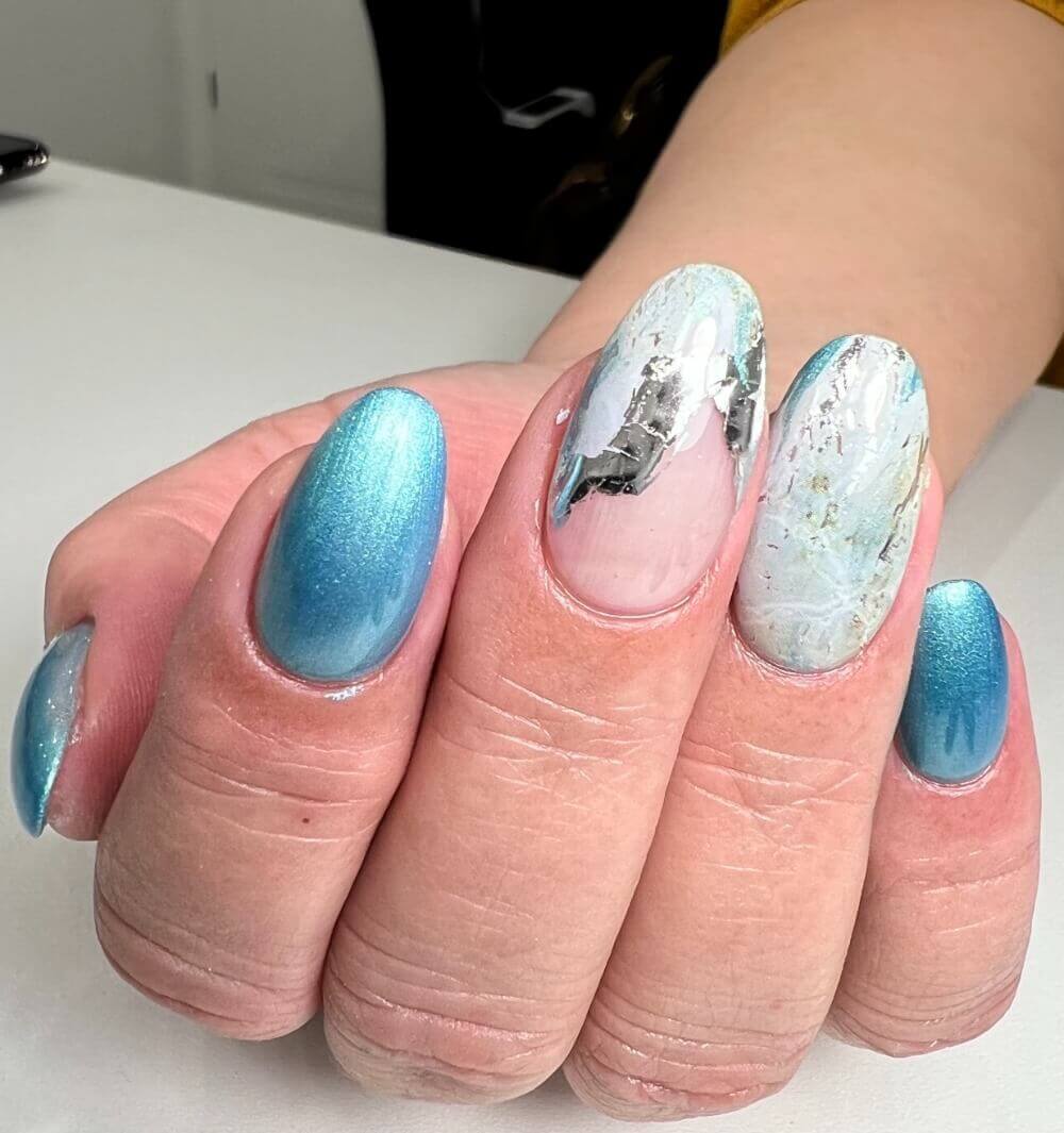 #444 Premium-EFFEKT Color Gel 5ml Blaugrün - MSE - The Beauty Company