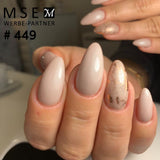 #449 Premium-EFFEKT Color Gel 5ml Beige mit blausilbernem Perlglanz - MSE - The Beauty Company
