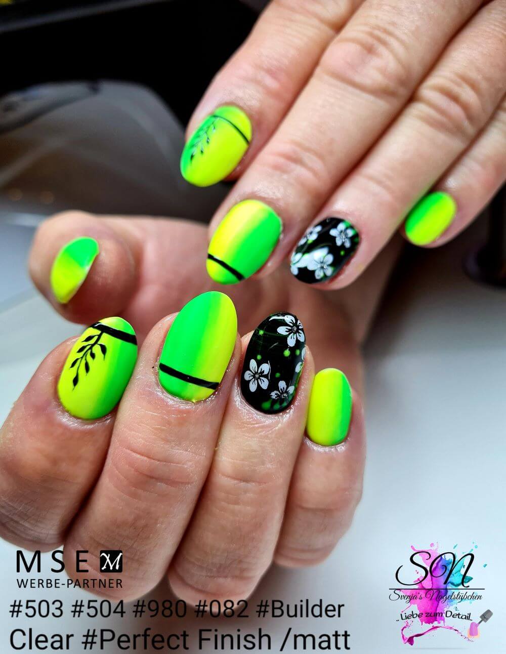 #504 Premium-DEKO Color Gel 5ml Neon Grün NOT FOR COSMETIC USE - MSE - The Beauty Company