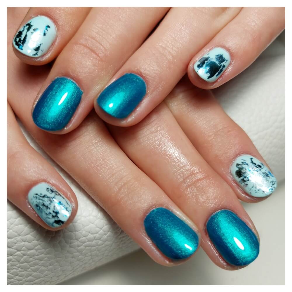 #654 Premium-EFFEKT Color Gel 5ml Blaugrün - MSE - The Beauty Company