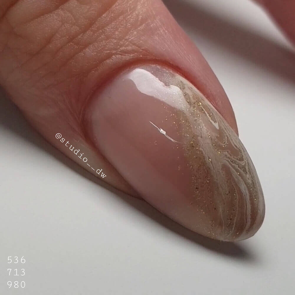 #713 Premium-GLITTER Color Gel 5ml Gold - MSE - The Beauty Company