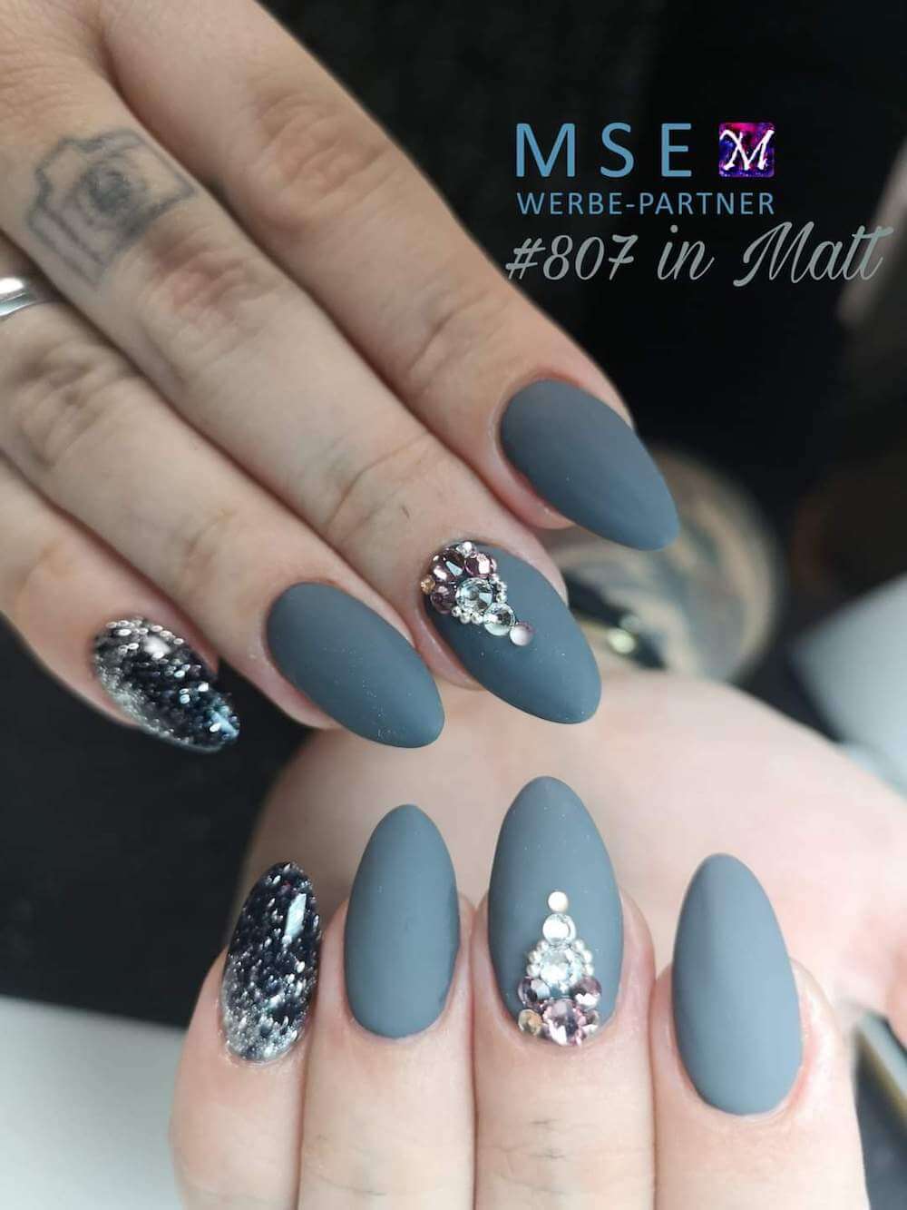 #807 Premium-PURE Color Gel 5ml Grau - MSE - The Beauty Company