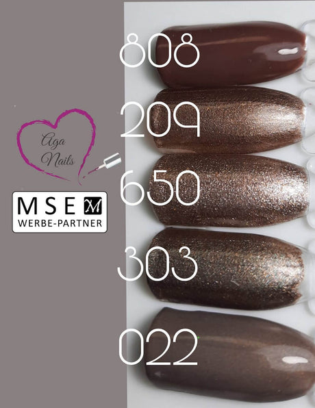 #808 Premium-PURE Color Gel 5ml Braun - MSE - The Beauty Company