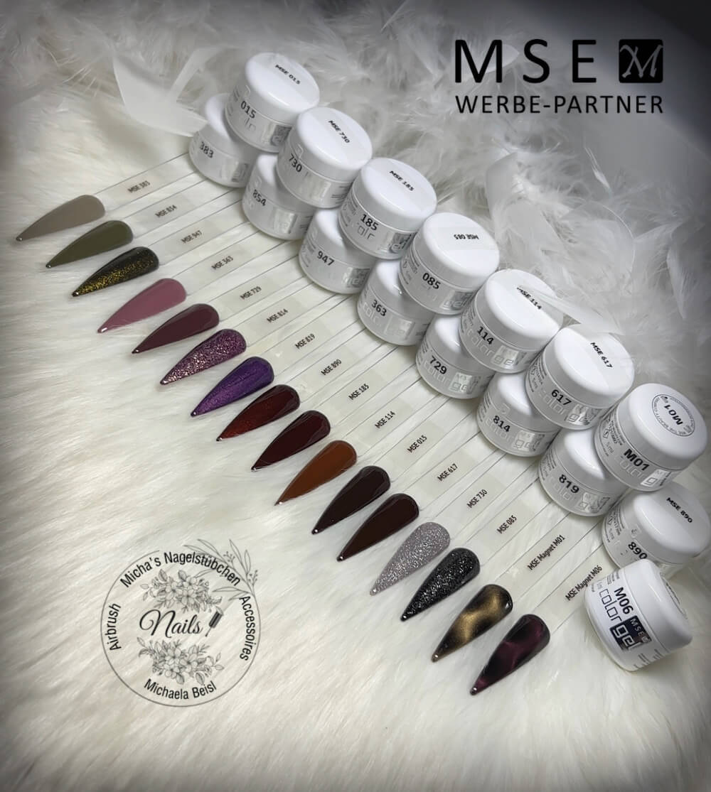 #814 Premium-GLITTER Color Gel 5ml Pink - MSE - The Beauty Company