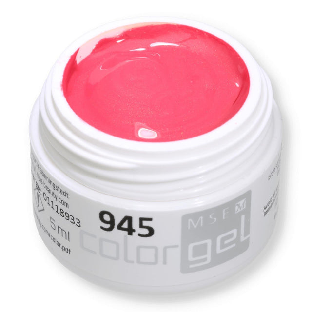 #945 EFFEKT Farbgel 5ml Pink mit pinkem Schimmer - MSE - The Beauty Company