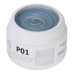 #P-01 Mother of Pearl EFFEKT Color Gel 5ml  Grau