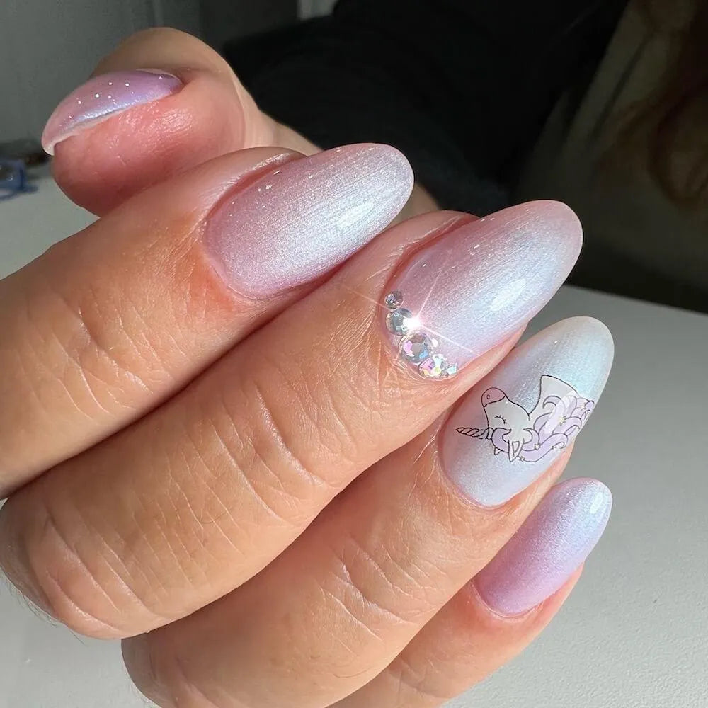 #P-02 Mother of Pearl EFFEKT Color Gel 5ml Weiss - MSE - The Beauty Company