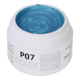 #P-07 Mother of Pearl EFFEKT Color Gel 5ml  Blaugruen
