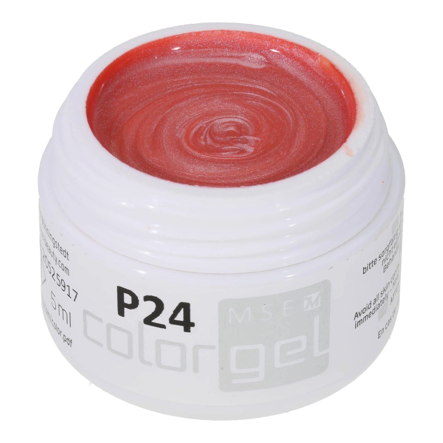 #P-24 Mother of Pearl EFFEKT Color Gel 5ml Orange - MSE - The Beauty Company