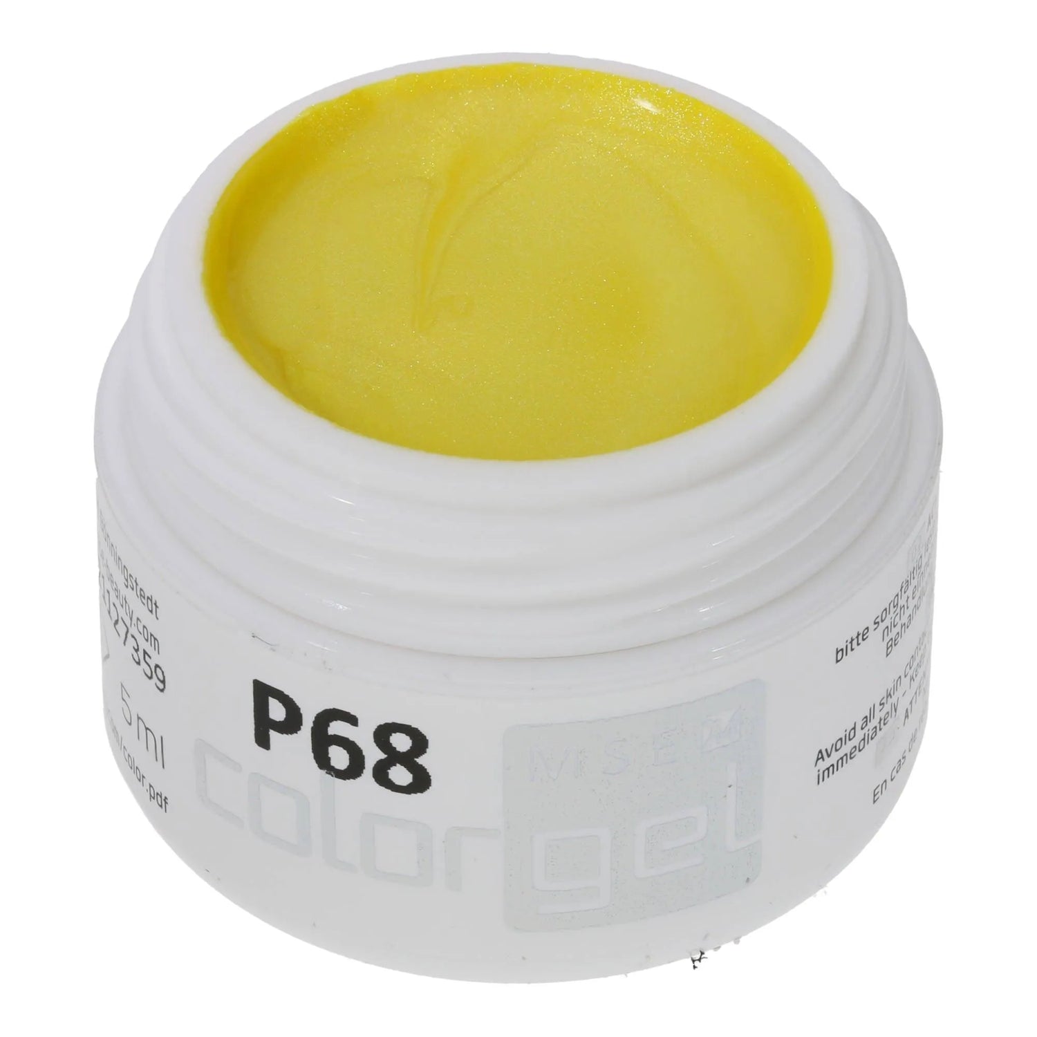 #P-68Mother of Pearl EFFEKT Color Gel 5ml Gelb - MSE - The Beauty Company
