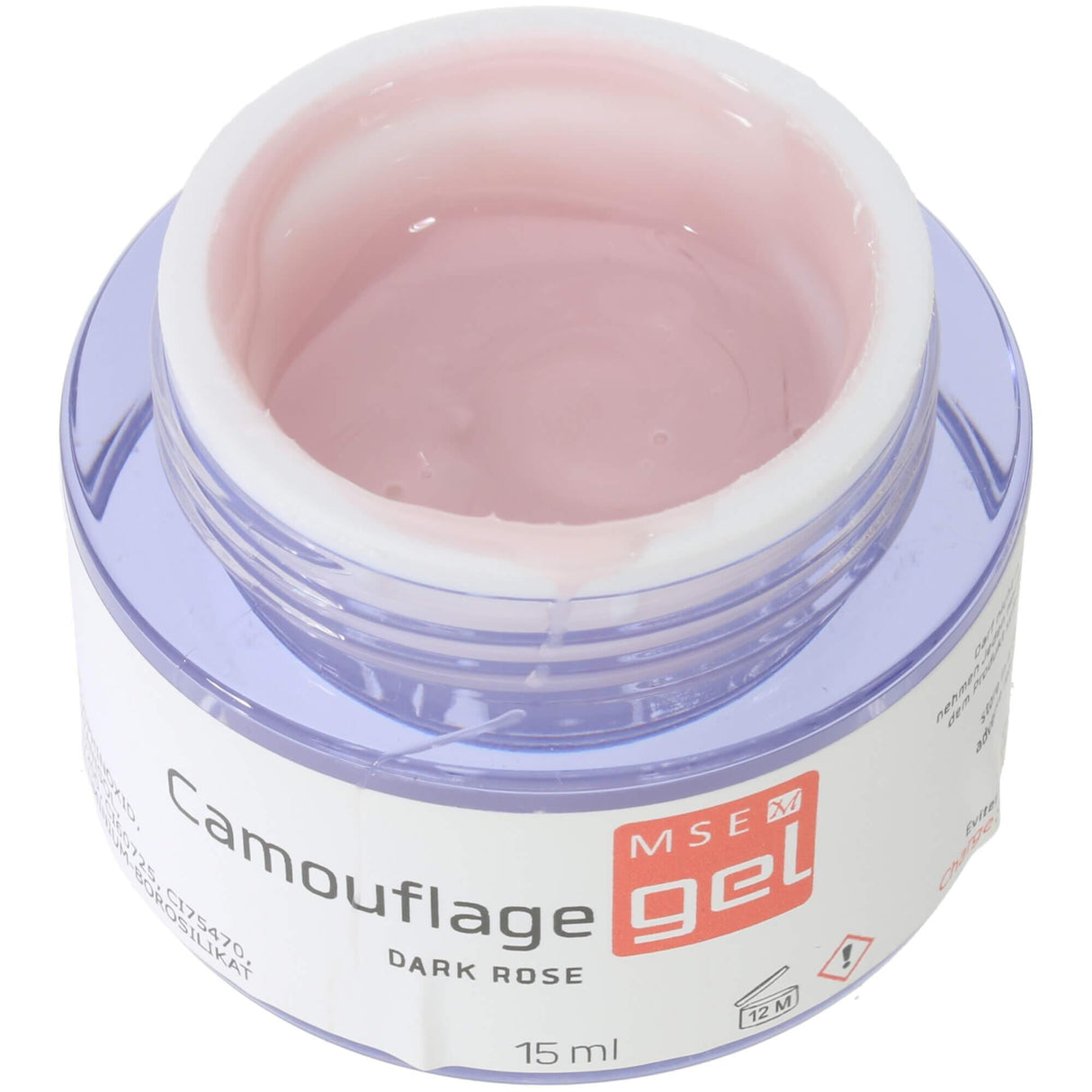 MSE Gel 201: Camouflage Gel Dunkelrosa / Dark Rose 15ml - MSE - The Beauty Company