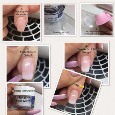 MSE Gel 504: White On Top Gel 15ml - MSE - The Beauty Company