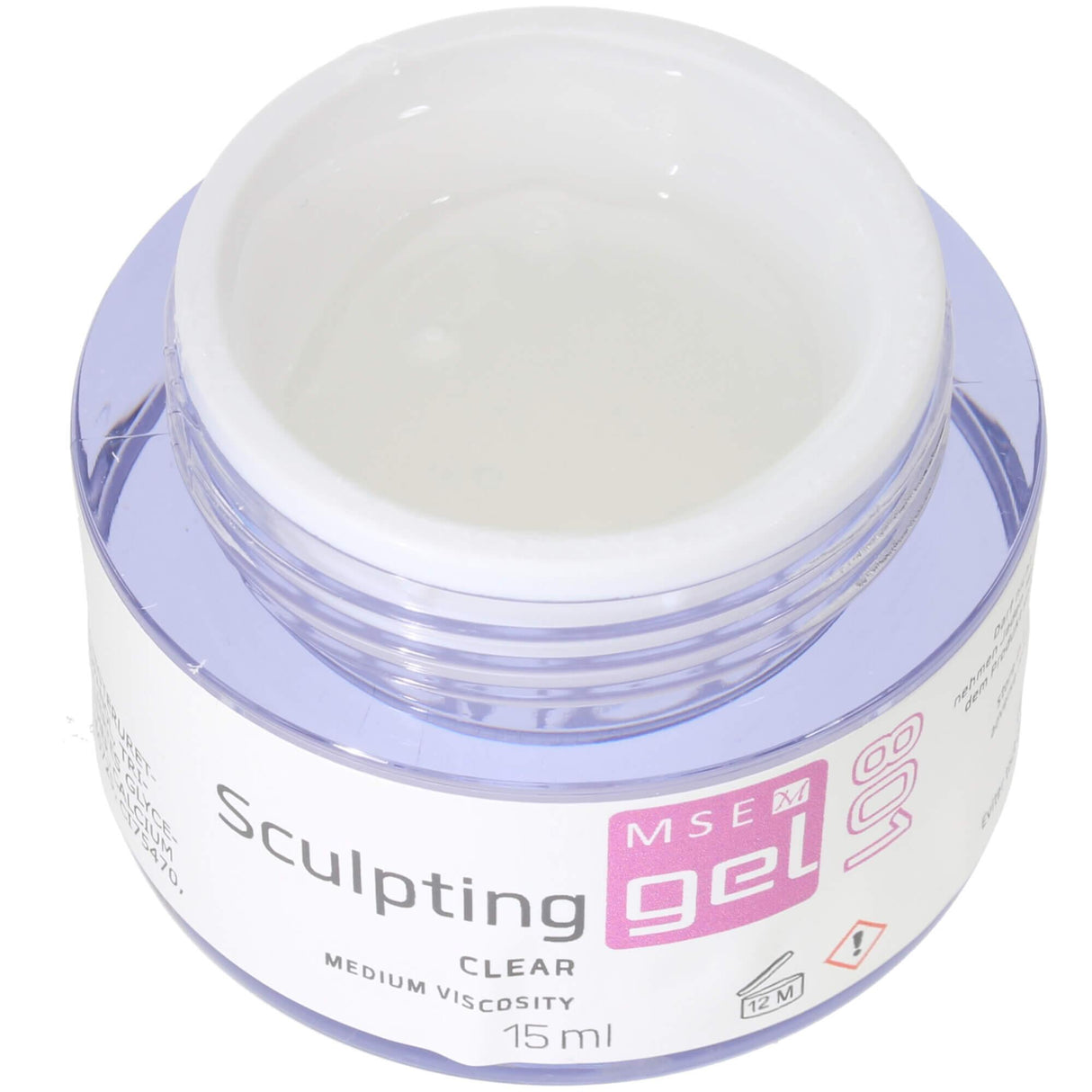 MSE Gel 801: Schablonen Gel klar mittelviskose / Sculpting clear medium-viscosity 15ml - MSE - The Beauty Company