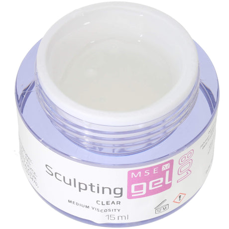 MSE Gel 801: Schablonen Gel klar mittelviskose / Sculpting clear medium-viscosity 15ml - MSE - The Beauty Company