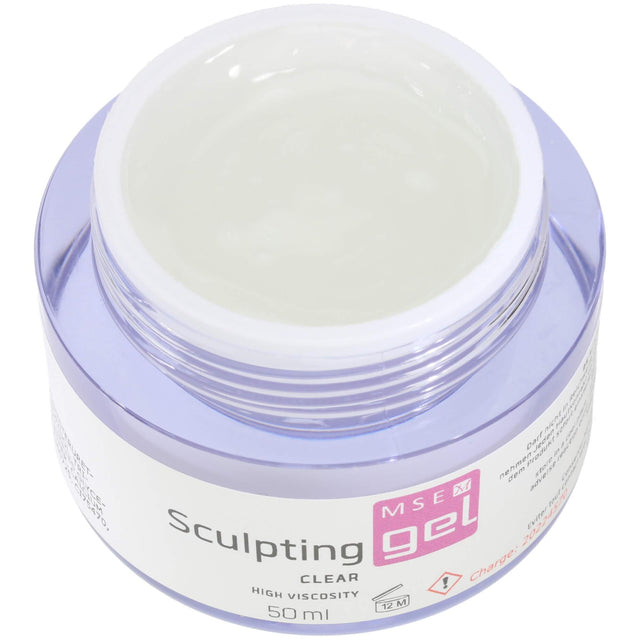 MSE Gel 802: Schablonen Gel klar hochviskose / Sculpting clear high-viscosity 50ml - MSE - The Beauty Company