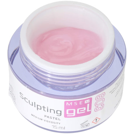 MSE Gel 803: Schablonen Gel pastell mittelviskose / Sculpting pastel medium-viscosity 15ml - MSE - The Beauty Company