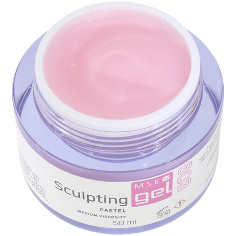 MSE Gel 803: Schablonen Gel pastell mittelviskose / Sculpting pastel medium-viscosity 50ml - MSE - The Beauty Company