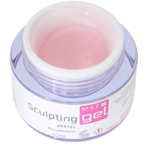 MSE Gel 804: Schablonen Gel pastell hochviskose / Sculpting pastel high-viscosity 15ml - MSE - The Beauty Company