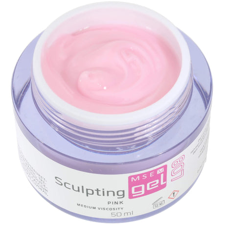 MSE Gel 807: Schablonen Gel pink mittelviskose / Sculpting pink medium-viscosity 50ml - MSE - The Beauty Company