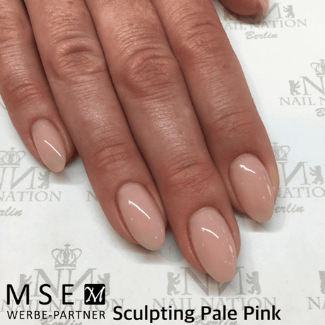 MSE Gel 811: Schablonen Gel blass pink, mittelviskose / Sculpting pale pink medium-viscosity 15ml - MSE - The Beauty Company